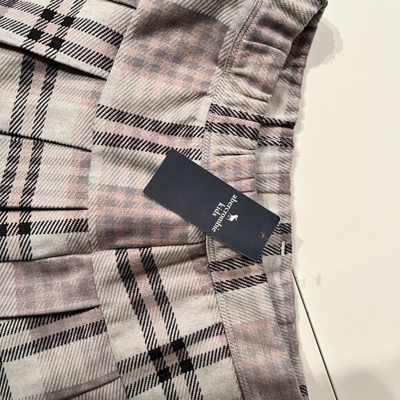 abercrombie kids pleated skirt - gray pink and white - size 11/12 NWT - Picture 4 of 12